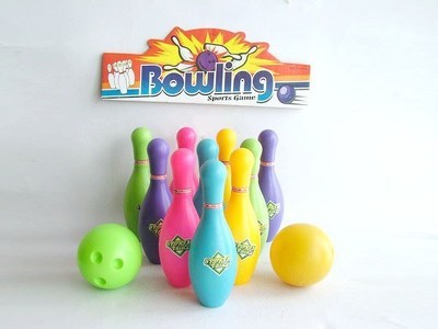 【供應塑膠玩具,芭芘色保齡球(12件套),鍛煉孩子手眼協調能力】價格,廠家,圖片,其他玩具,張少華-
